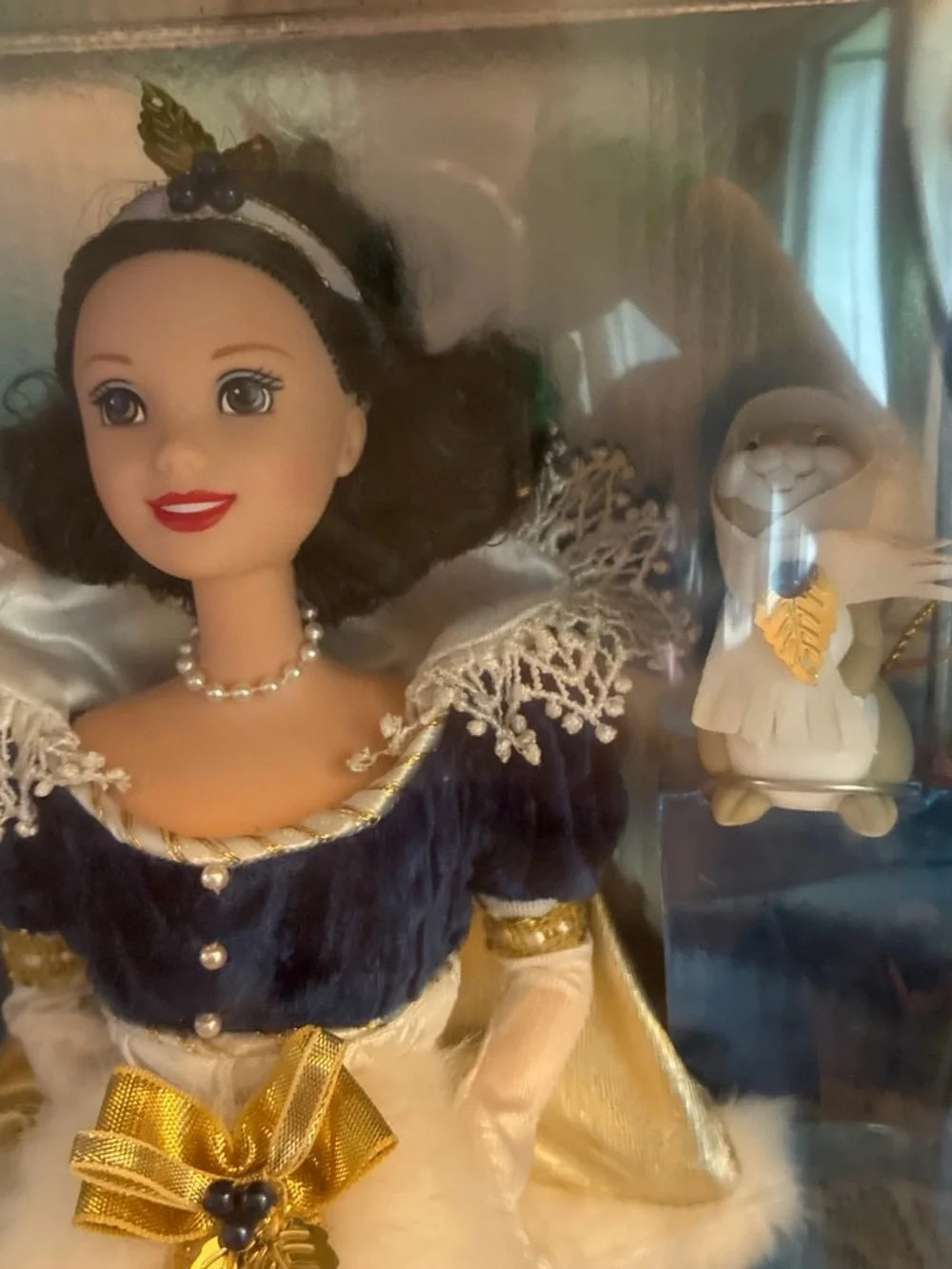 Disney Snow White Holiday Doll in Navy, White & Gold